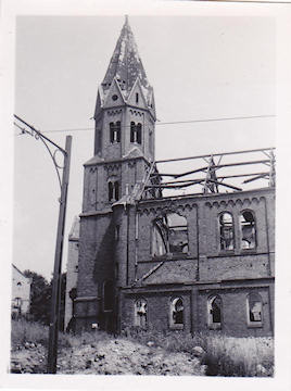 Udbombet kirke i Koblenz