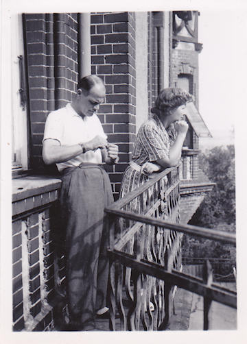 Peter og Elsebeth på Hotel-Cafe Tannenburg